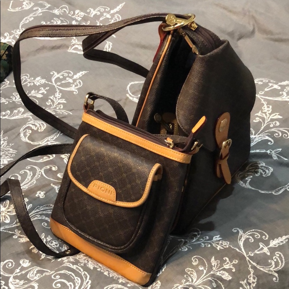 Rioni leather bags - crossbody & backpack